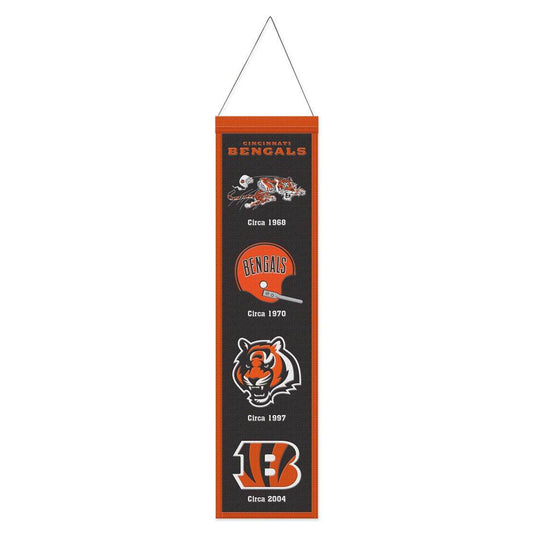 Cincinnati Bengals Banner 8x32 Heritage Evolution Design - ToylandEU