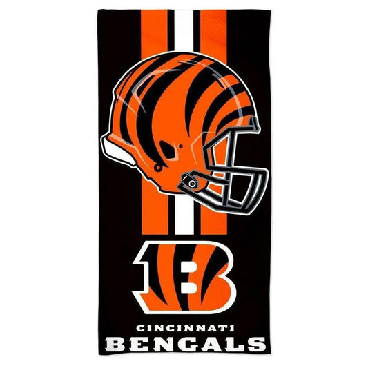  Cincinnati Bengals Beach Towel 30x60 Velour Front Cotton -  ToylandEU™