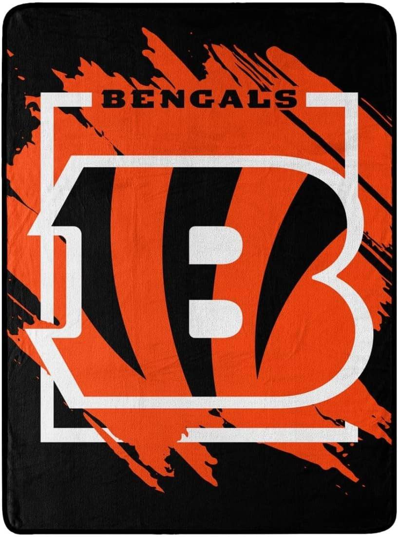 Cincinnati Bengals Blanket 46x60 Micro Raschel Dimensional - ToylandEU