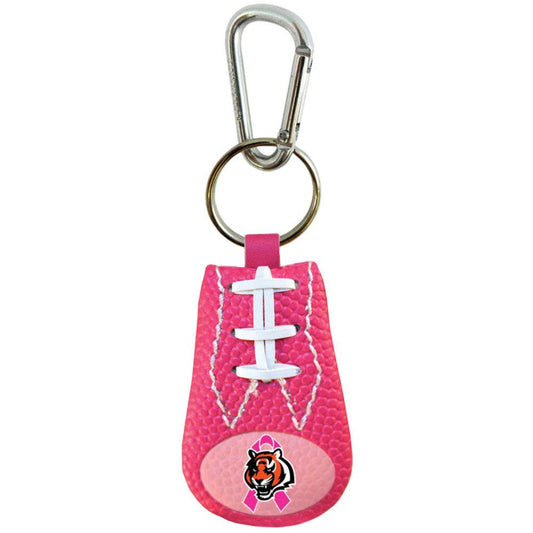 Cincinnati Bengals Breast Cancer Ribbon Pink Keychain - ToylandEU