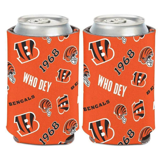  Cincinnati Bengals Can Cooler Scatterprint Design 12 Oz Foam -  ToylandEU™