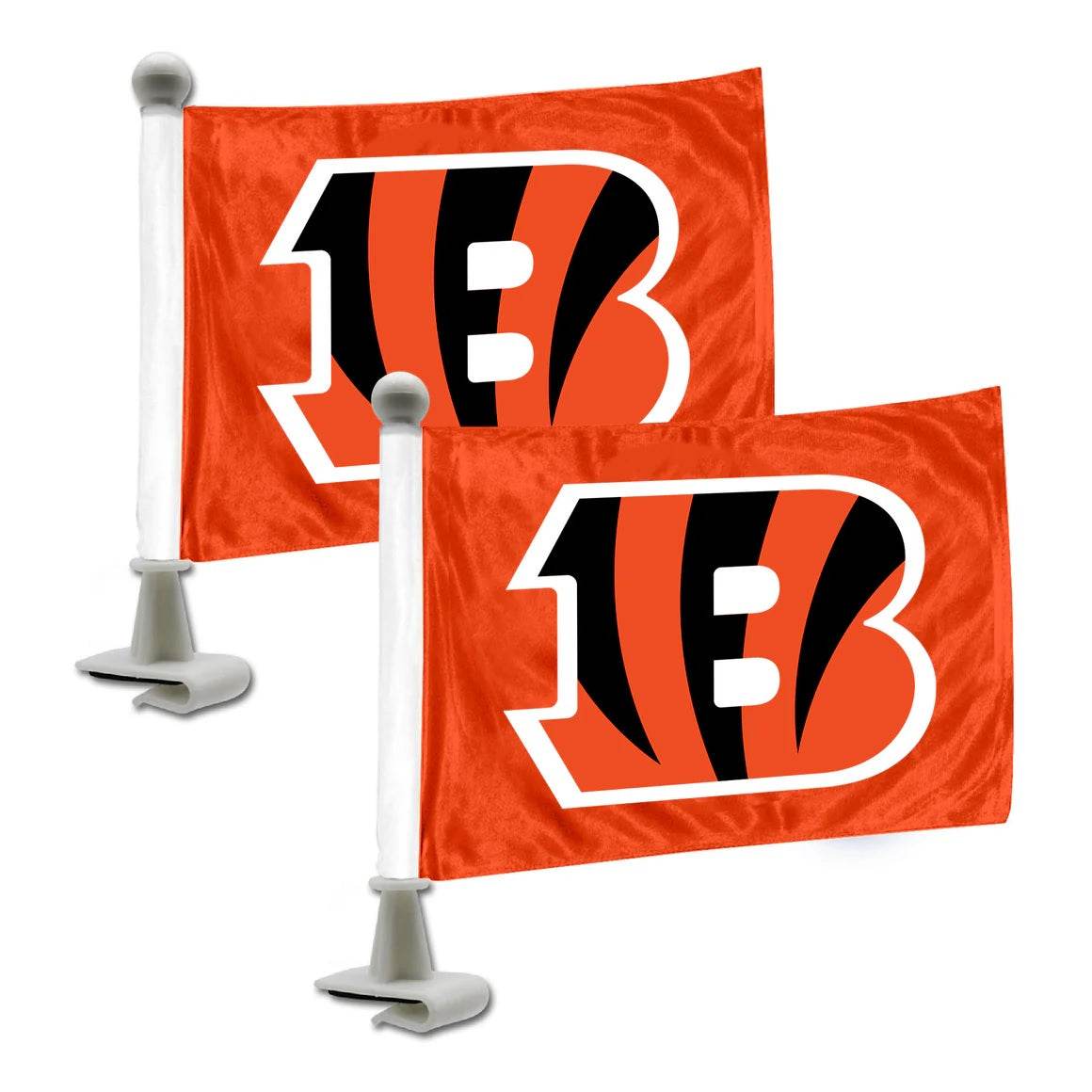 Cincinnati Bengals Car Flag Set 2 Piece Ambassador Style - ToylandEU