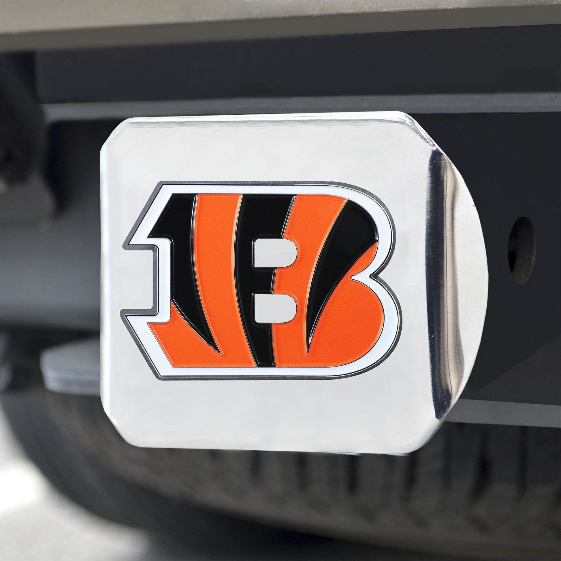 Cincinnati Bengals Chrome Hitch Cover Emblem 2 Inch - ToylandEU