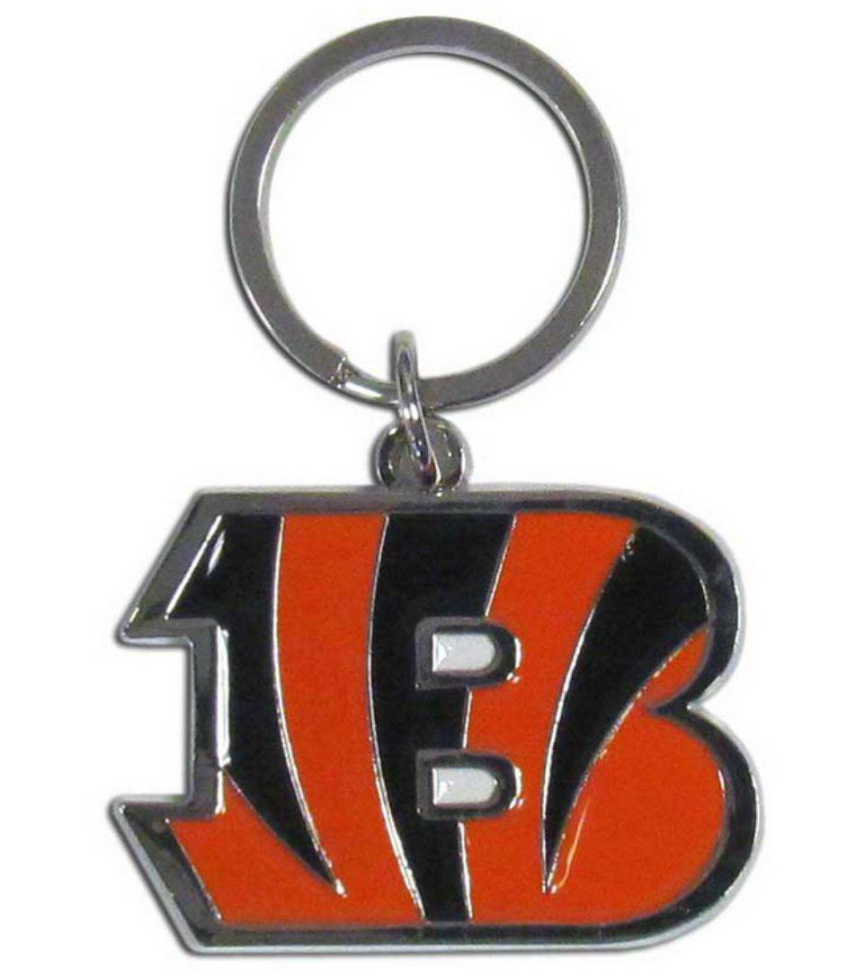 Cincinnati Bengals Chrome Logo Cut Keychain - ToylandEU