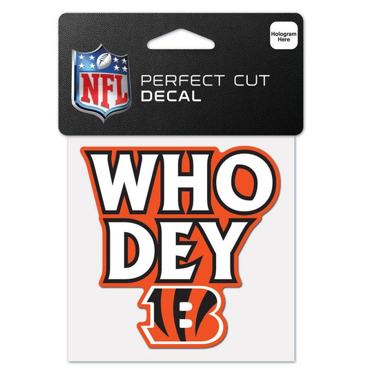 Cincinnati Bengals Decal 4X4 Perfect Cut Color Slogan - ToylandEU
