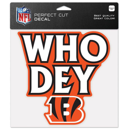 Cincinnati Bengals Decal 8x8 Perfect Cut Color Slogan - ToylandEU