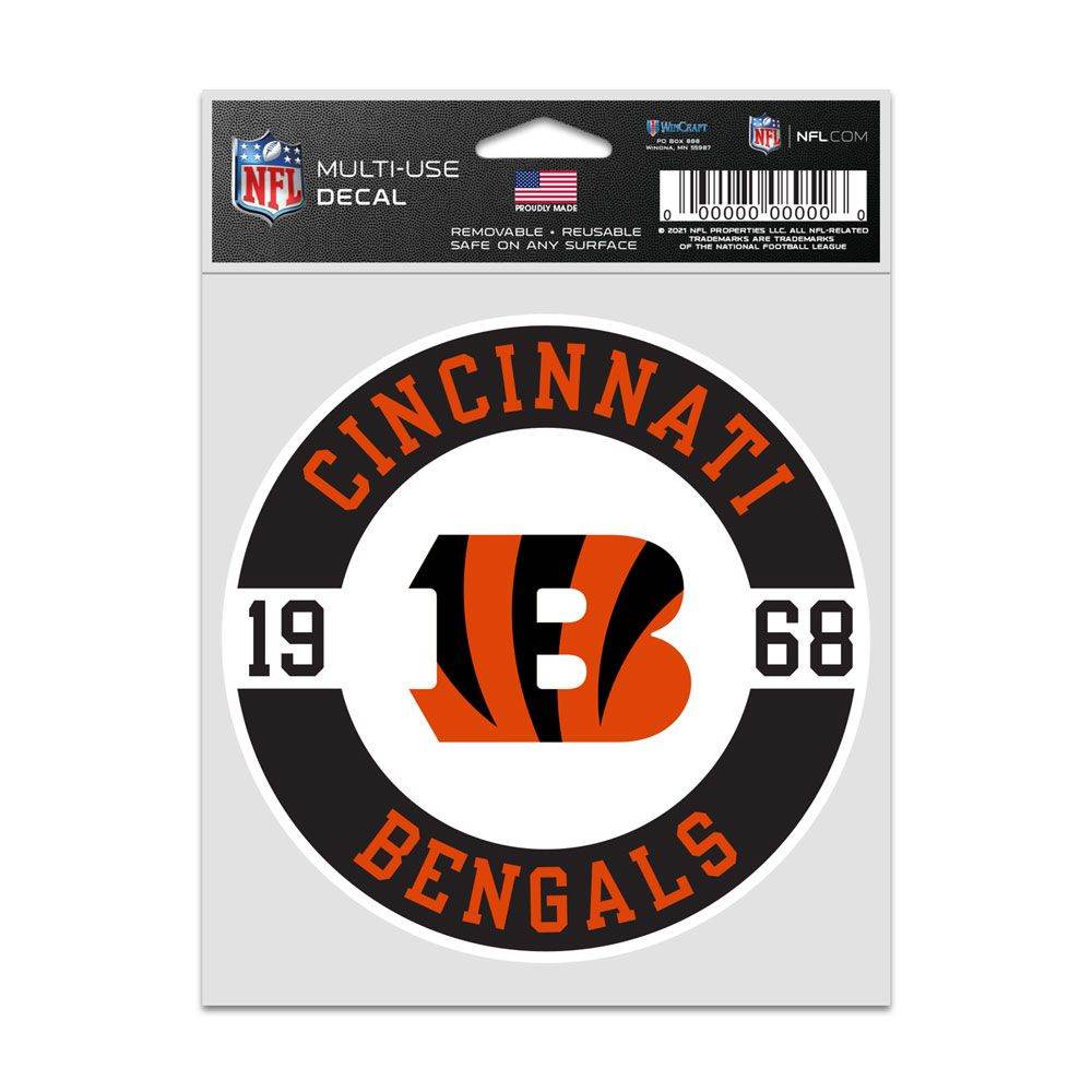 Cincinnati Bengals Decal Patch 3.75x5 Official Wincraft - ToylandEU