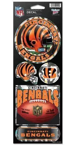  Cincinnati Bengals Die Cut Prismatic Holographic Decal 4x12 -  ToylandEU™
