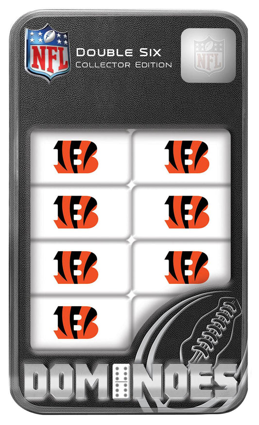 Cincinnati Bengals Dominoes Double Six Set In Tin Box - ToylandEU
