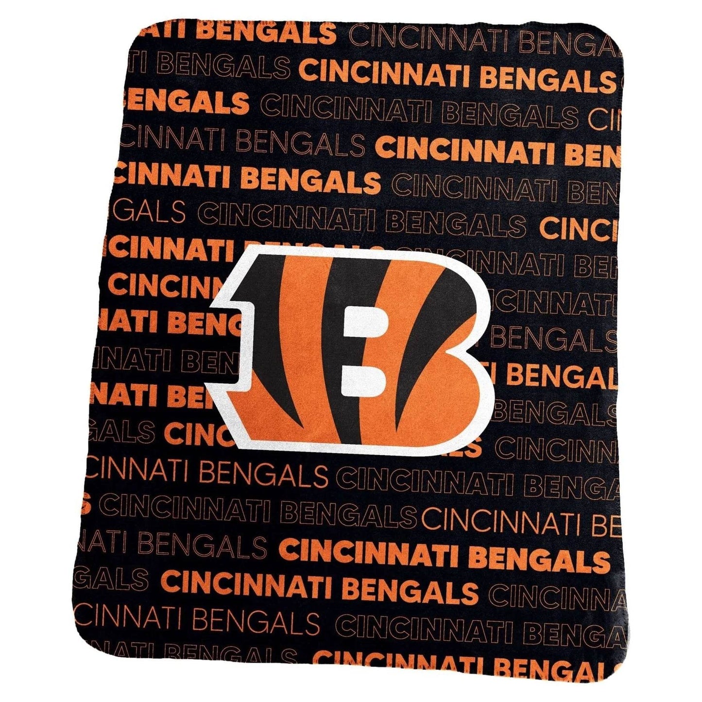 Cincinnati Bengals Fleece Throw 50x60 Classic Blanket - ToylandEU