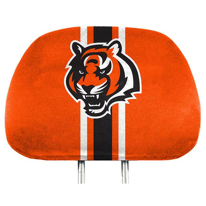 Cincinnati Bengals Headrest Covers Full Color With Team Logo - ToylandEU