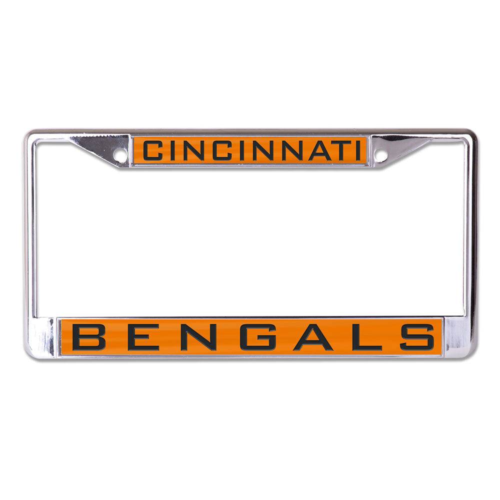 Cincinnati Bengals Inlaid License Plate Frame Chrome Plated - ToylandEU