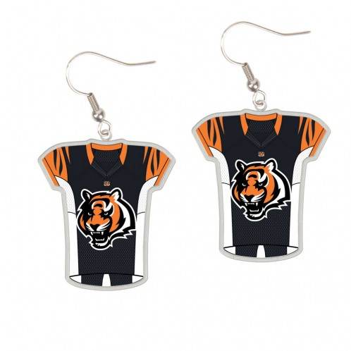 Cincinnati Bengals Jersey Style Earrings Official Licensed - ToylandEU