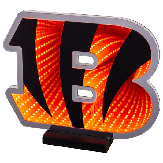 Cincinnati Bengals LED Infinity Logo Light 3D Display Base - ToylandEU