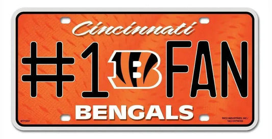  Cincinnati Bengals License Plate #1 Fan -  ToylandEU™