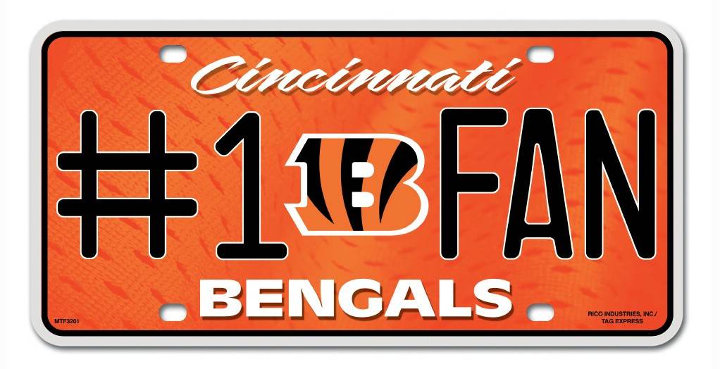 Cincinnati Bengals License Plate #1 Fan - ToylandEU