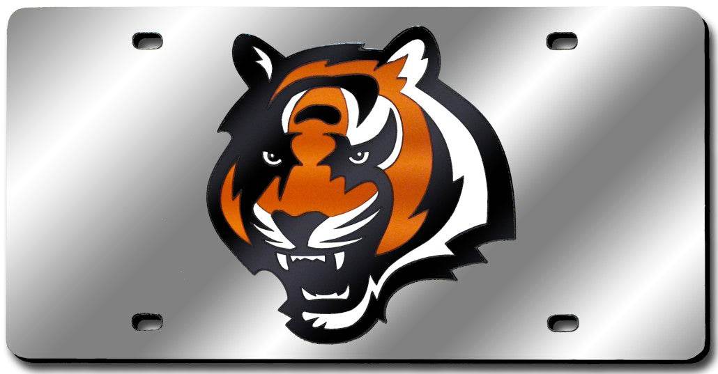 Cincinnati Bengals License Plate Laser Cut Silver - Special Order - ToylandEU