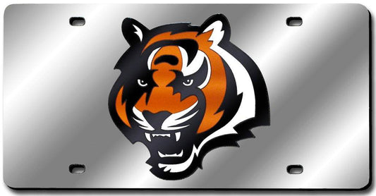 Cincinnati Bengals License Plate Laser Cut Silver - Special Order - ToylandEU