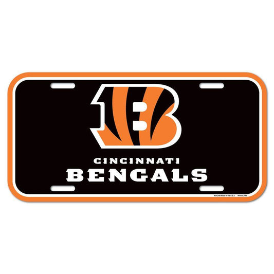 Cincinnati Bengals License Plate Plastic - ToylandEU