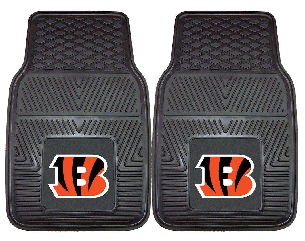 Cincinnati Bengals NFL Car Mats Heavy Duty 2 Piece Vinyl - ToylandEU