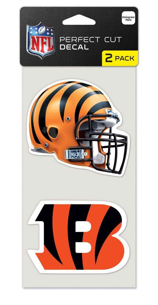 Cincinnati Bengals NFL Die Cut Decals Set of 2 Outdoor Vinyl - ToylandEU