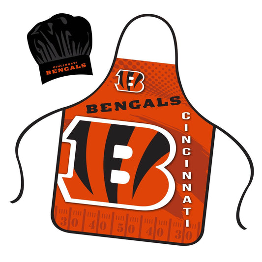 Cincinnati Bengals NFL Licensed Chef Hat and Apron Set - ToylandEU