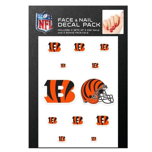  Cincinnati Bengals Nail Cals And FaceCals Waterless Decals -  ToylandEU™