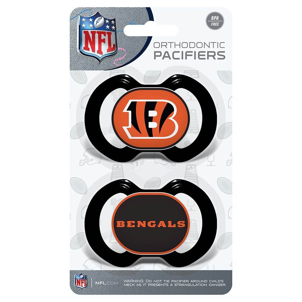 Cincinnati Bengals Pacifier 2 Pack Officially Licensed - ToylandEU