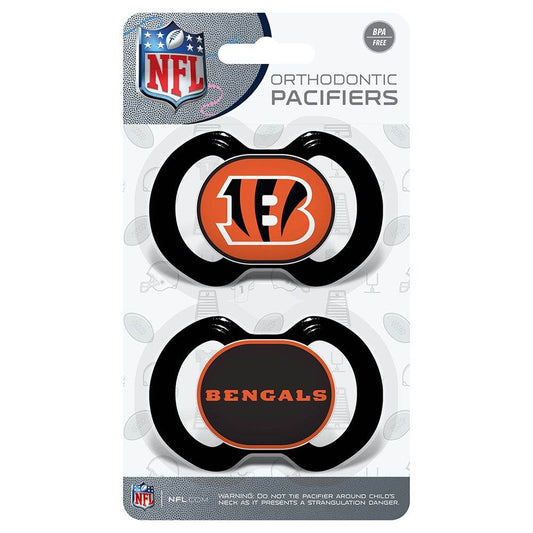 Cincinnati Bengals Pacifier 2 Pack Officially Licensed - ToylandEU