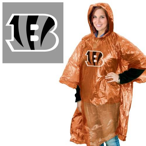 Cincinnati Bengals Rain Poncho One Size Fits Most Gear - ToylandEU