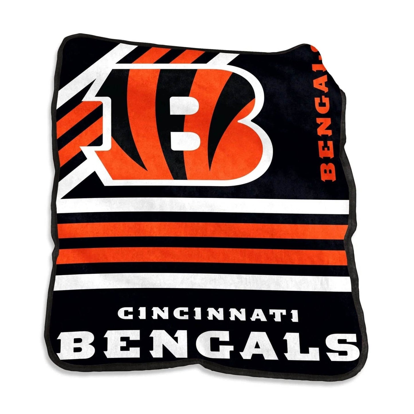 Cincinnati Bengals Raschel Throw Blanket 50x60 Inches - ToylandEU