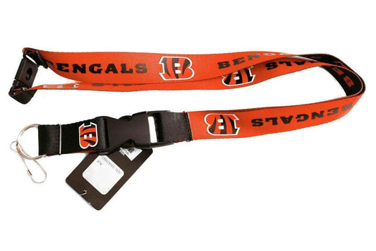  Cincinnati Bengals Reversible Lanyard With Key Ring Aminco -  ToylandEU™