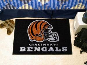 Cincinnati Bengals Rug 19x30 Starter Style Helmet Design - ToylandEU