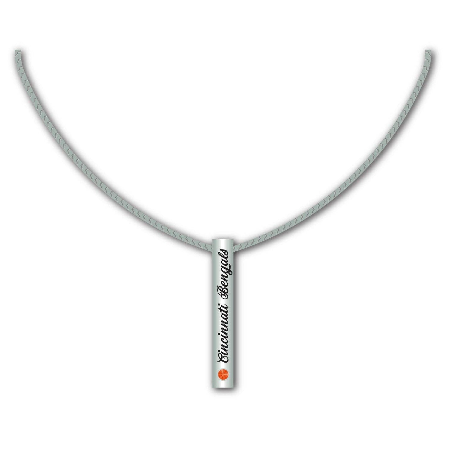 Cincinnati Bengals Silver Bar Necklace For Loyal Fans - ToylandEU