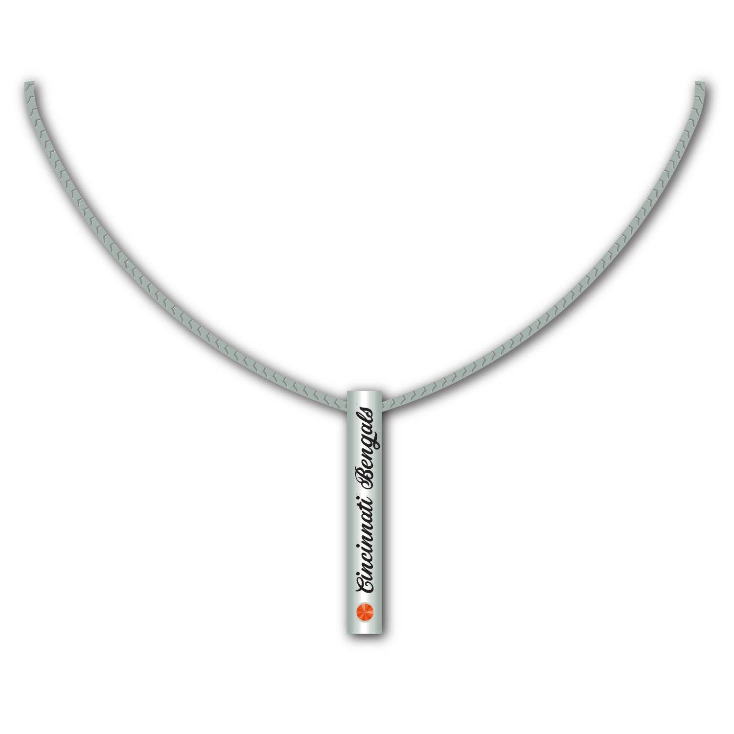Cincinnati Bengals Silver Bar Necklace For Loyal Fans - ToylandEU