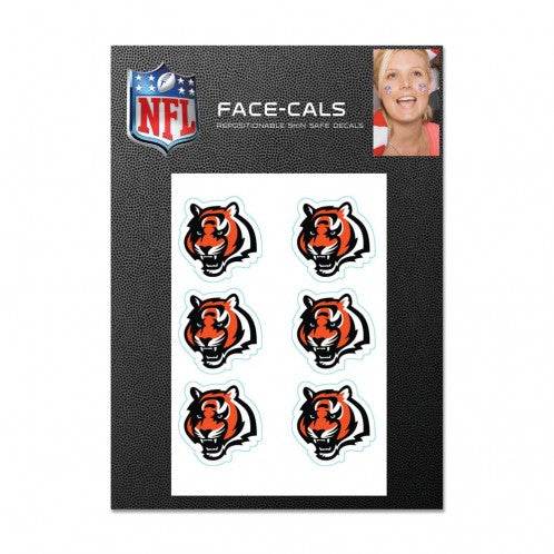 Cincinnati Bengals Tattoo Face Decals Peel And Stick - ToylandEU