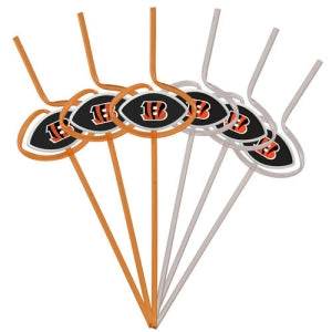 Cincinnati Bengals Team Sipper Straws Pack 6 BPA Free - ToylandEU