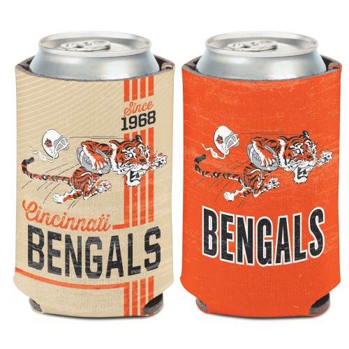 Cincinnati Bengals Vintage Can Cooler 12oz Imprint Design - ToylandEU