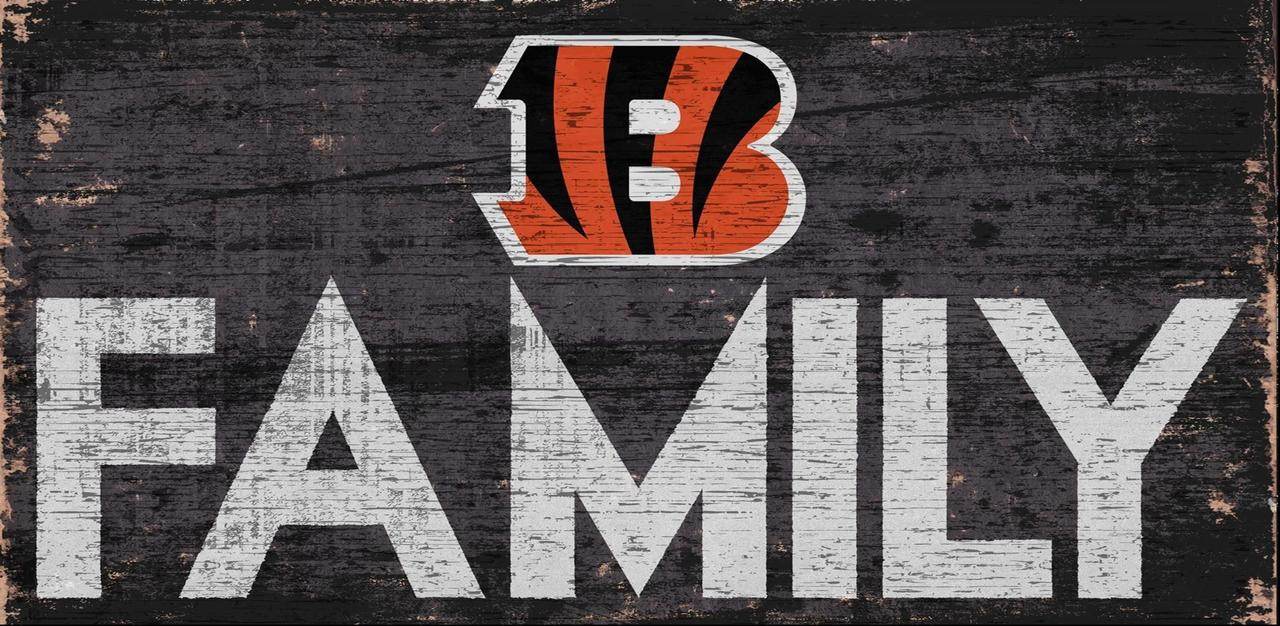 Cincinnati Bengals Wood Sign 12x6 Family Design Home Decor - ToylandEU