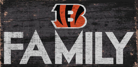 Cincinnati Bengals Wood Sign 12x6 Family Design Home Decor - ToylandEU