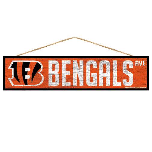 Cincinnati Bengals Wood Sign 4x17 Inches Thick by Wincraft - ToylandEU