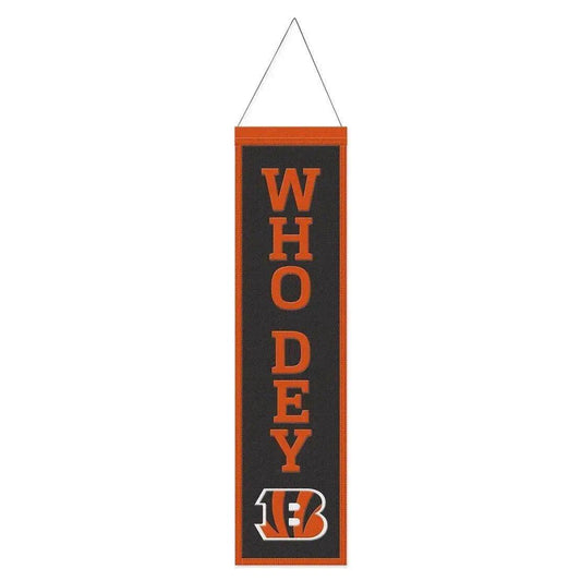  Cincinnati Bengals Wool Banner 8x32 Heritage Slogan -  ToylandEU™