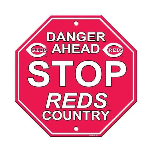  Cincinnati Reds 12x12 Plastic Stop Style Sign With Logo -  ToylandEU™