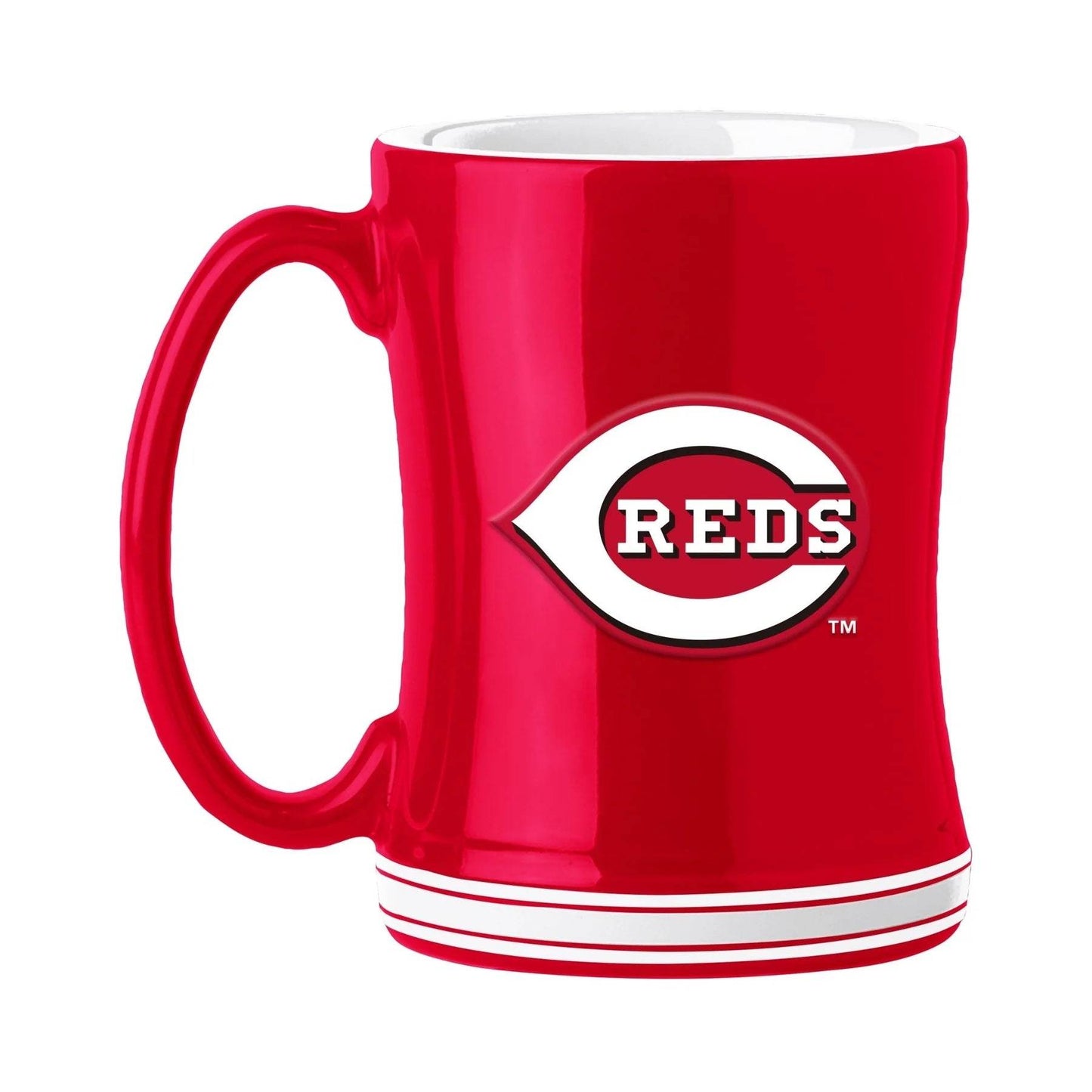 Cincinnati Reds 14oz Sculpted Relief Coffee Mug Team Color - ToylandEU