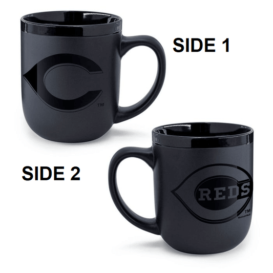 Cincinnati Reds 17oz Matte Black Coffee Mug Wincraft - ToylandEU