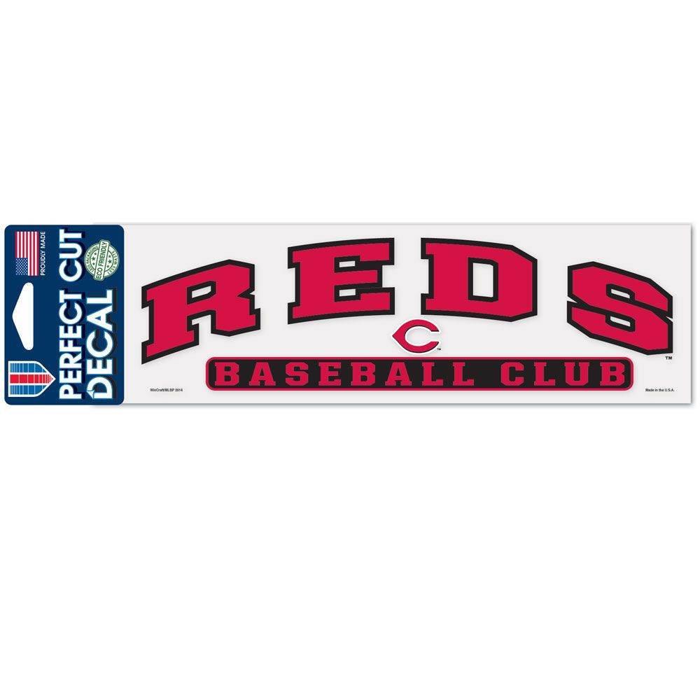 Cincinnati Reds 3x10 Perfect Cut Vinyl Decal Color Outdoor - ToylandEU