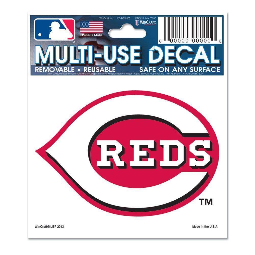 Cincinnati Reds 3x4 Multi Use Decal Outdoor Vinyl USA - ToylandEU