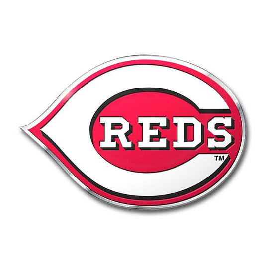 Cincinnati Reds Auto Emblem Aluminum Team Colors Vehicle - ToylandEU