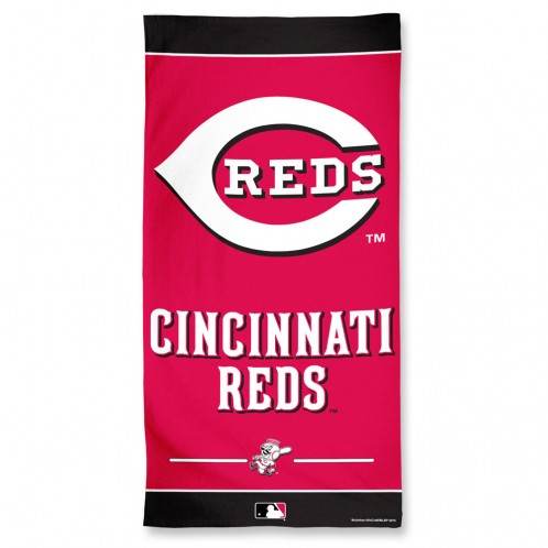Cincinnati Reds Beach Towel 30x60 Official Style Velour Front - ToylandEU