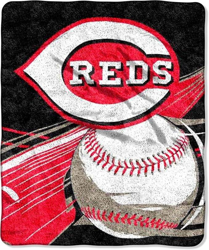 Cincinnati Reds Blanket 50x60 Sherpa Big Stick Design - ToylandEU